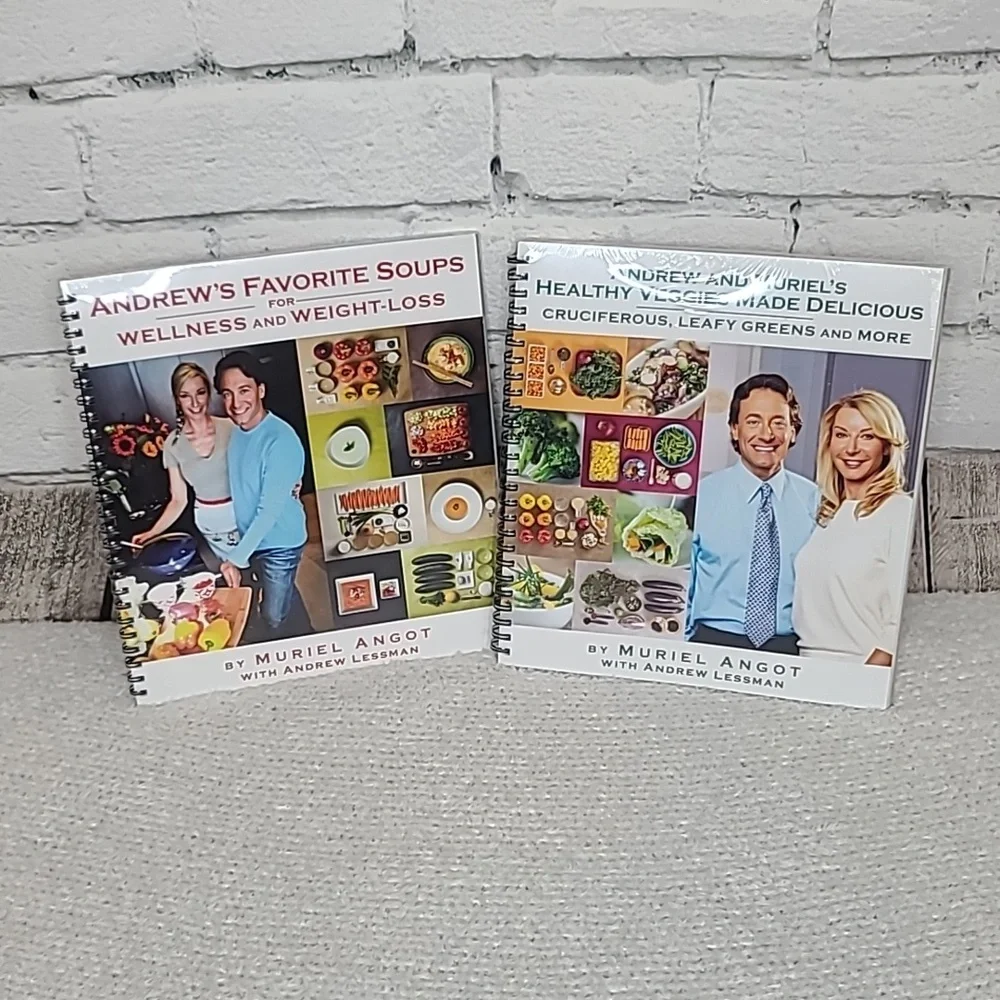 Cookbook Andrew's Favorite Soups/Andrew & Muriel's Healthy Veggies - NWT